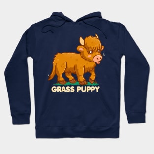 Grass Puppy - Scottish Highland Cow Hoodie